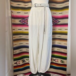SOLD!! 80s VINTAGE YOHJI YAMAMOTO DESIGNER LINEN PANTS